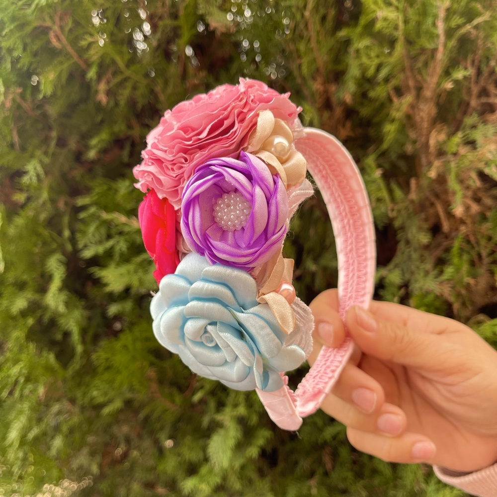 Handcrafted flower headband